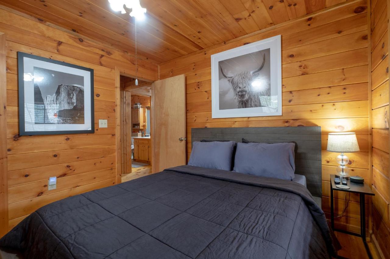 הוילה בלו רידג' Three Dog Night - Pet-Friendly Cabin With Hot Tub מראה חיצוני תמונה