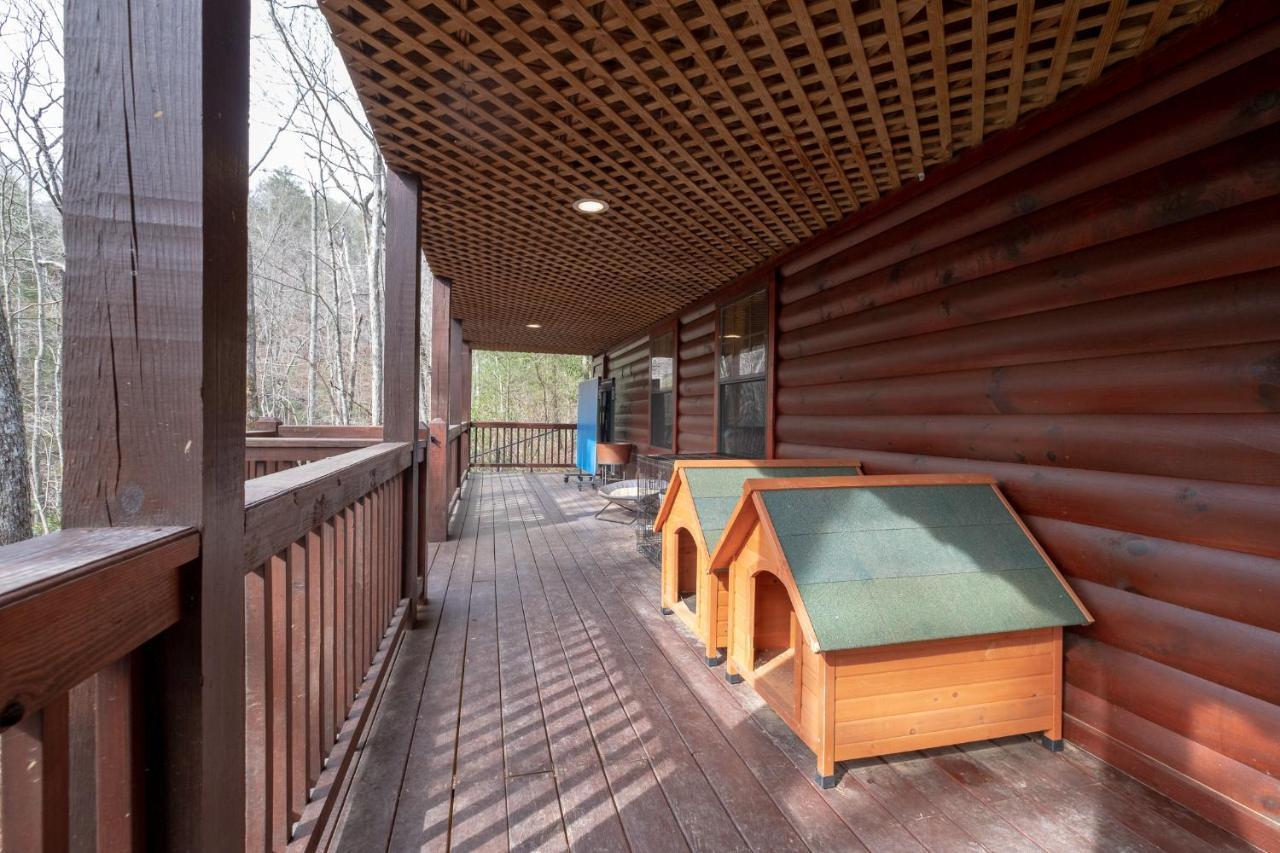 הוילה בלו רידג' Three Dog Night - Pet-Friendly Cabin With Hot Tub מראה חיצוני תמונה