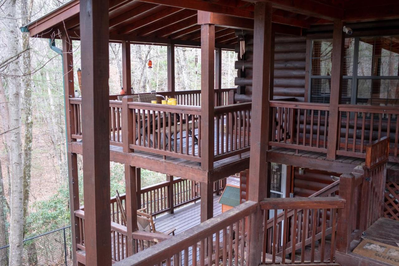 הוילה בלו רידג' Three Dog Night - Pet-Friendly Cabin With Hot Tub מראה חיצוני תמונה