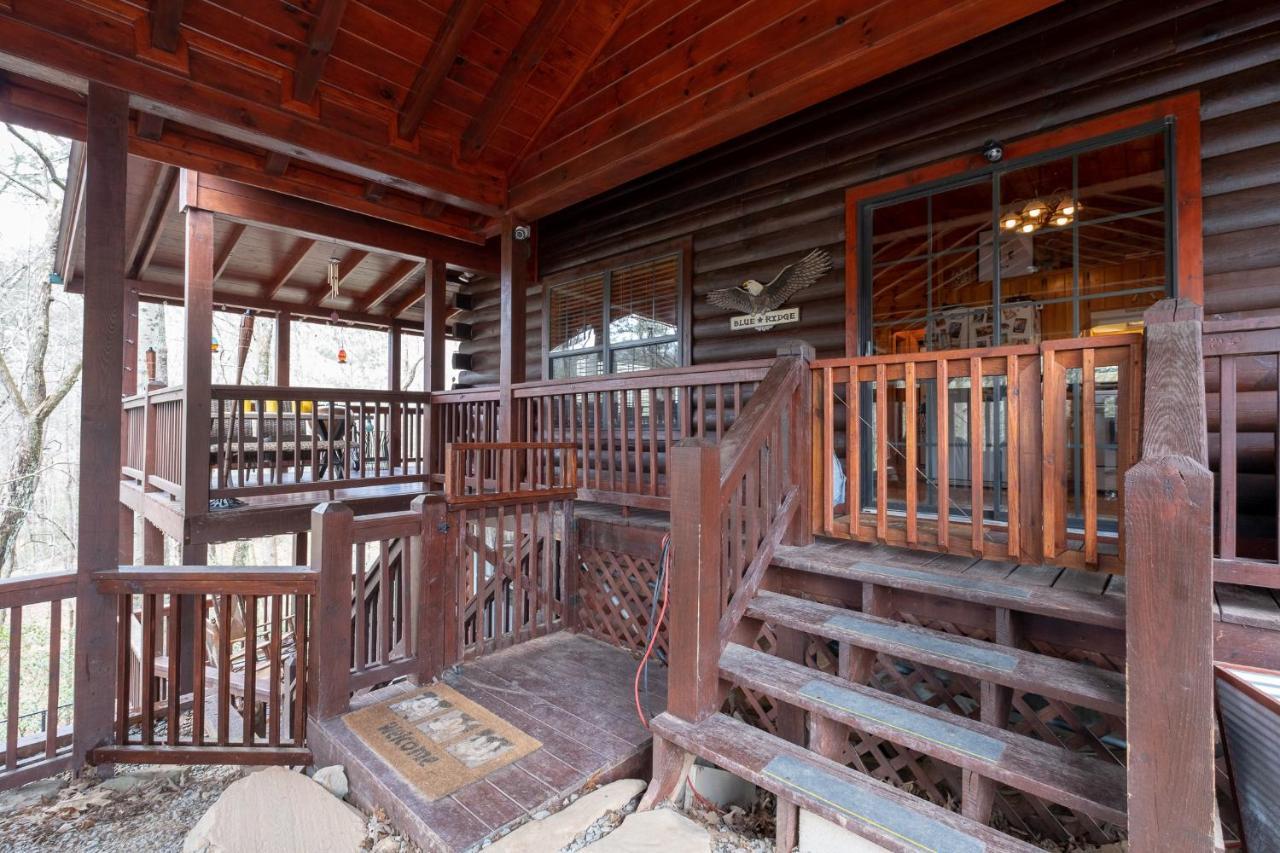 הוילה בלו רידג' Three Dog Night - Pet-Friendly Cabin With Hot Tub מראה חיצוני תמונה
